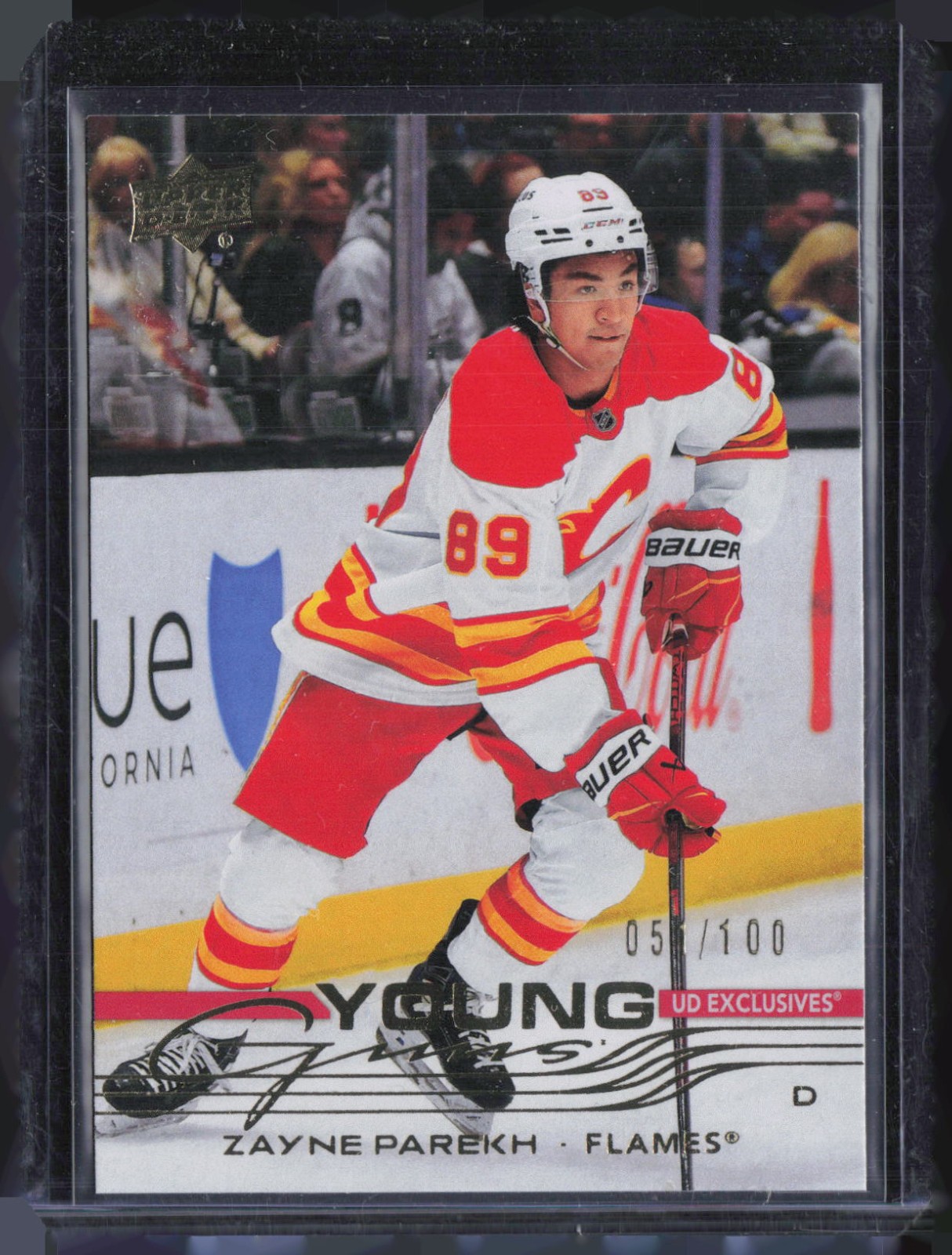 2025 Upper Deck Young Guns UD Exclusives #236 Zayne Parekh 51/100 RC Rookie