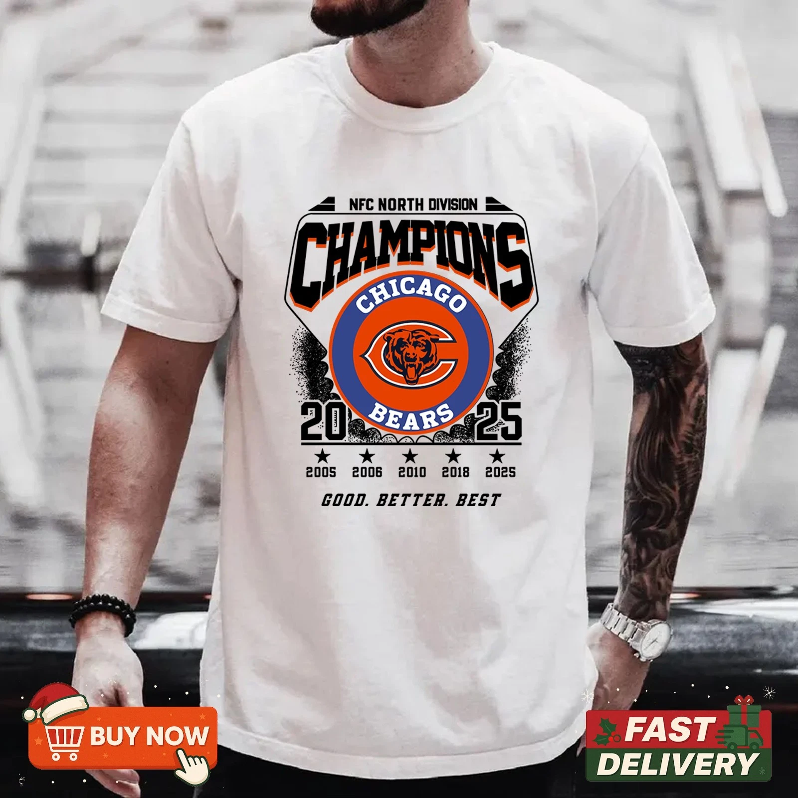 Chicago Bears NFC North Division Champions 2025 TShirt