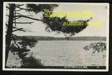 Rppc Pine Lake Clintonville Wi Wisconsin Old Real Photo Green Bay Stevens Point