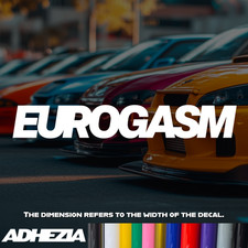 Eurogasm Vinyl Decal Sticker - Design For Cars Bumpers Windows Euro Nation