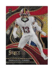 EMMANUEL FORBES 2023 SELECT RED PRIZM ROOKIE #270 26/49 $25.00 LOS ANGELES RAMS