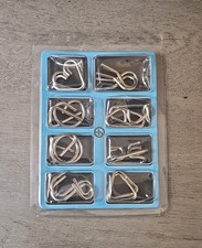 Brain Teaser Puzzle 8 PC Metal IQ Games Kids Adults Gifting Stockings