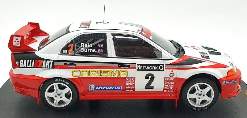 IXO escala 1/18 diecast 18RMC093A Mitsubishi Lancer RS Evo V #2 RAC 1998 R.Burns Foto 3 de 4