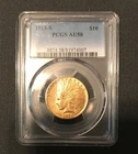 1913-S $10 INDIAN GOLD EAGLE PCGS AU58 RARE SAN FRAN GOLD $4,750 Value