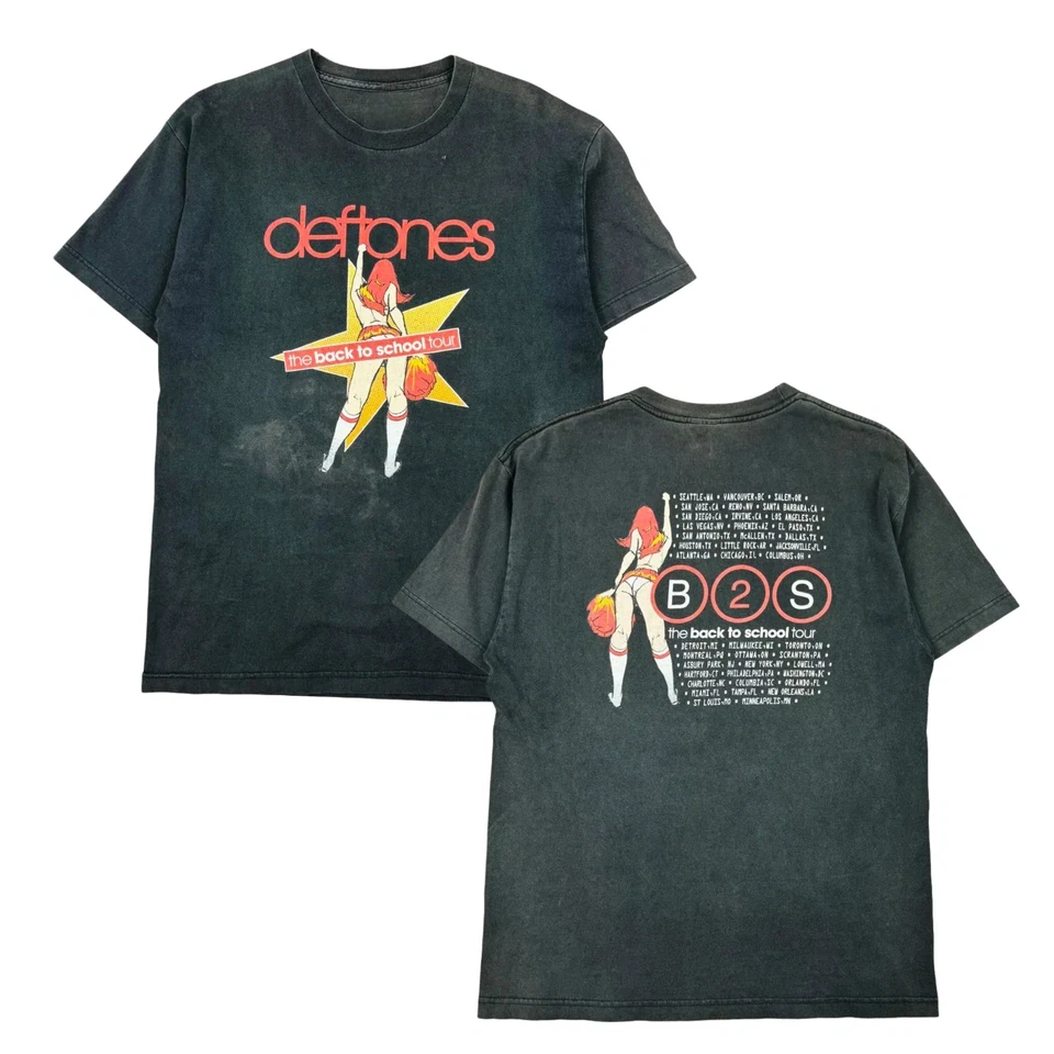 Vintage 2000 Deftones Back to School Tour T-shirt Unisex Allsize - Image 2 of 4