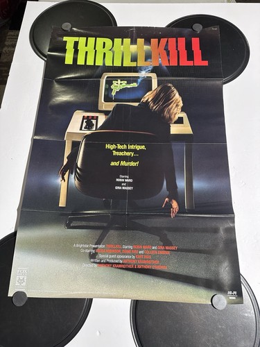 Thrillkill 1987 Fox Hills Video Promo Poster Robert Urich Cyber Thriller