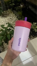 Owala Kids Insulation Stainless Steel Tumbler Lilac Rocket Water Bottle 12oz New