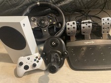 Xbox Series S And Logitech G290 Racing Steering Wheel with Shifter