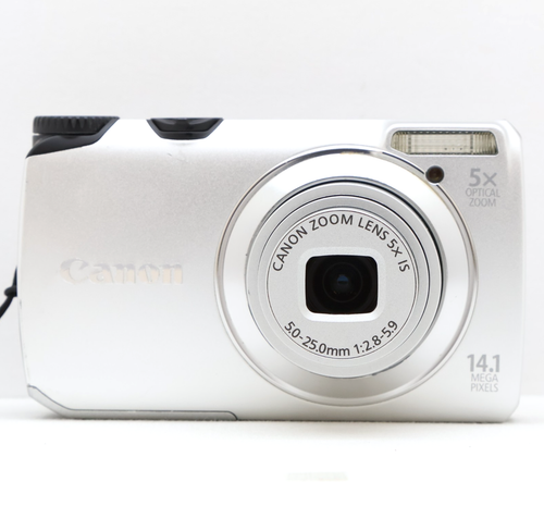 Canon PowerShot A3200 IS 14.1MP Digital Camera Silver Tested Full Kit -Fast Post - Picture 8 of 16