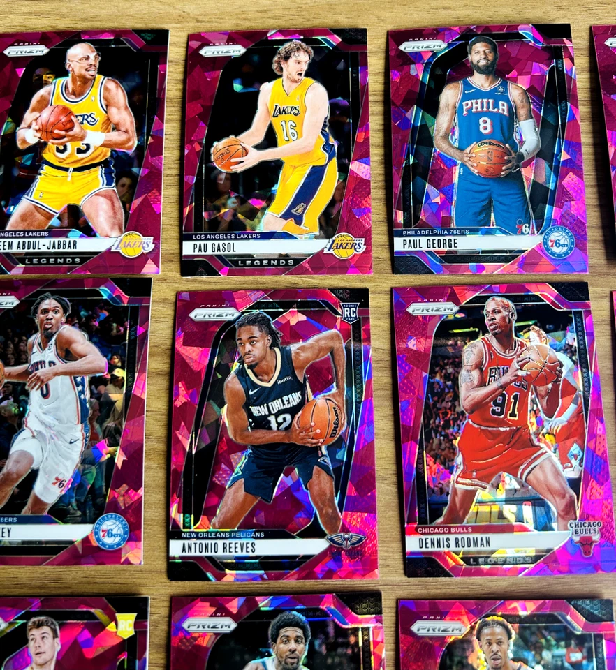 🔥 HUGE 44 Card 2024 Prizm NBA Pink Ice Lot 🏀 Stars, Legends, Rookies Gem Cards - Image 4 of 4