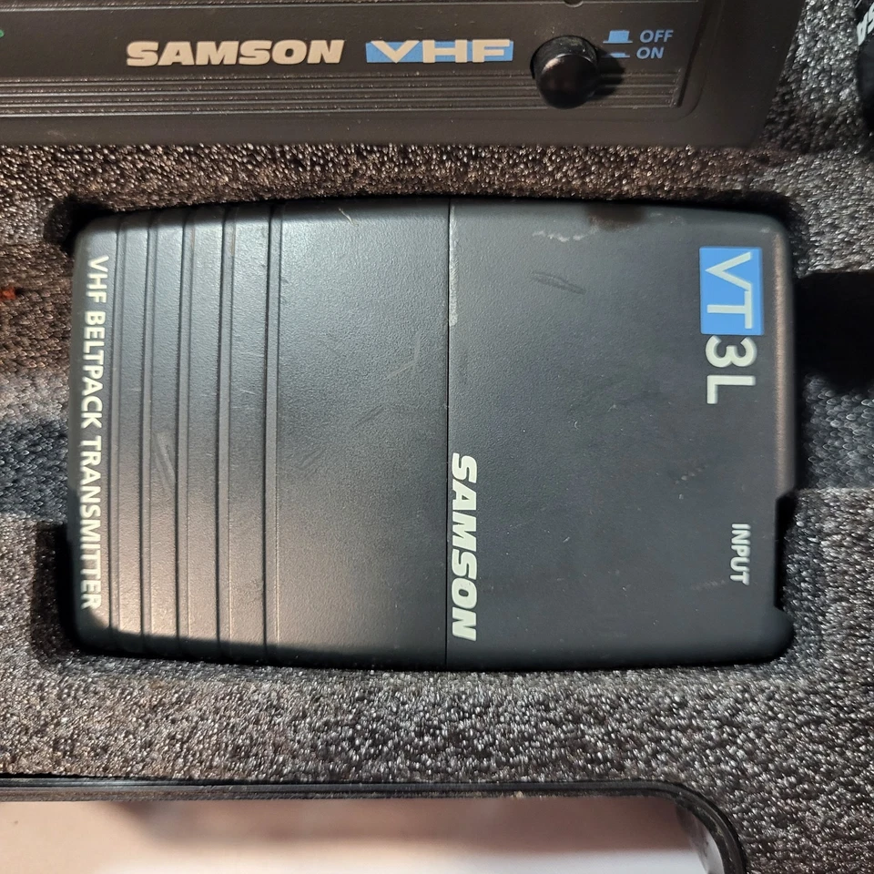 Lote Samson VR3 Receptor VT3L Transmisor S1 Micrófono QV Inalámbrico Cables VHF Foto 4 de 4