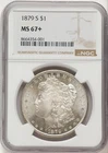 1879-S Morgan Dollar NGC MS67+