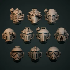 10-20x Iron Fighters Helmets Variety Pack