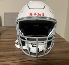 Riddell Speedflex White Football Adult Small With A 40% Smoke Visor (shoc)