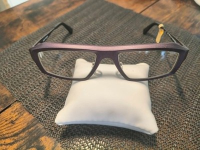 Theo Eyewear Dillinger Col 765 Pure Titanium Glasses Frame Unisex Purple
