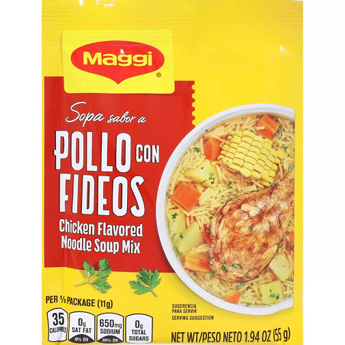 Sopa de Pollo Maggi Sopa Sabor a Pollo Con Fideos