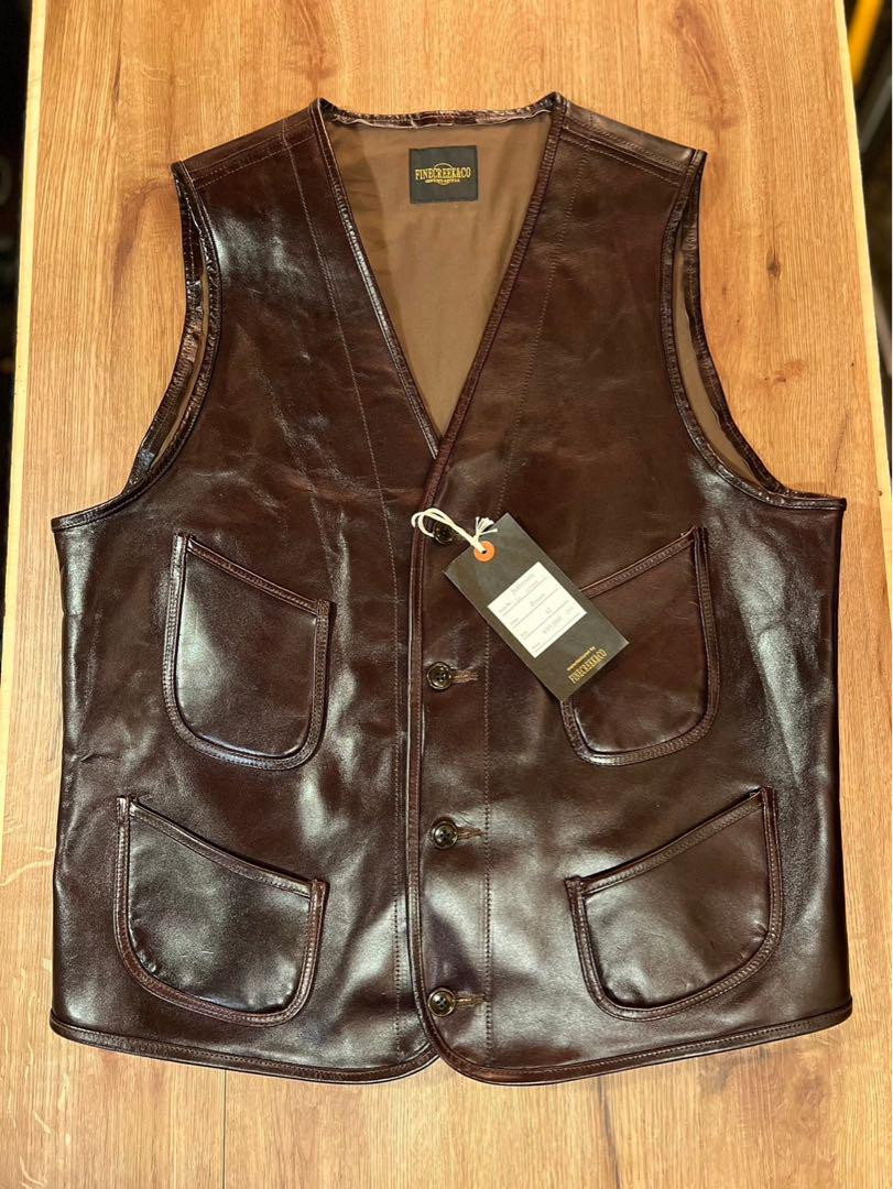 FINE CREEK & CO. Jefferson ベスト 42 ブラウン