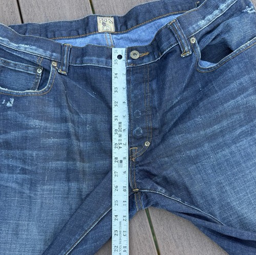 Prps Jeans Barracuda Mens 40x33 Japanese Blue Wash Denim Distressed E57P50NX - Picture 10 of 13