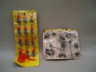 Vintage Louis Marx Army Soldiers W/ Combat Accessories and soldiers on card