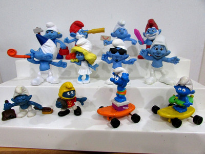 Vintage Smurfs Figures Peyo Schleich Lot of 12