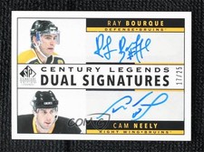 2020-21 SP Signature Edition Legends 17/25 Ray Bourque Cam Neely Auto HOF uk2