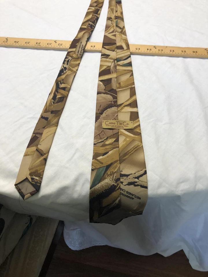 Camo Tie Co. Corbata Para Hombre Talla Única Ventaja Humedales Camuflaje EE. UU. Novedad Foto 3 de 4