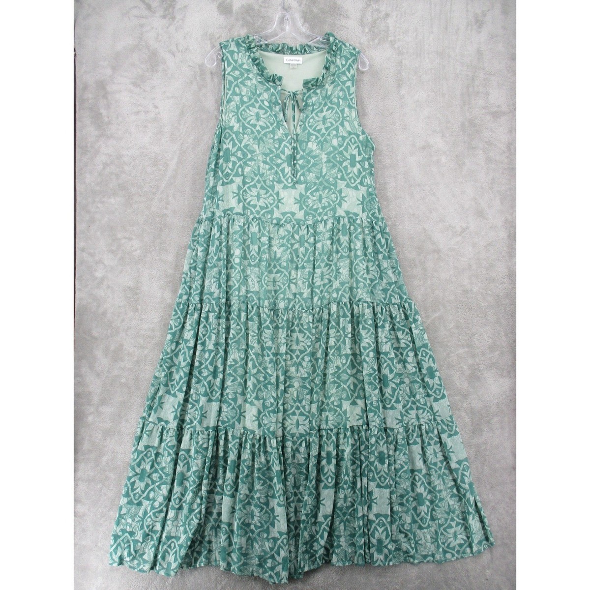 green emerald velvet dress Calvin Klein Womens Chiffon Belted Maxi Dress Green 2 at Amazon Women's  Clothing store main image 1