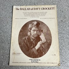 The Ballad of Davy Crockett Sheet Music 1954