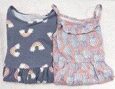 Jumping Beans Carter's Toddler Girl's Size 3T Sundresses 2pcs Rainbow Pineapples