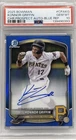 2025 Bowman Chrome Konnor Griffin Blue Refractor Auto #110/150 PSA 10 Gem Mint