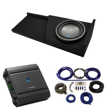 Fits 07-13 Chevy Silverado Ext Cab Alpine S-W10D4 Single 10 Sub Box & S-A60M Amp