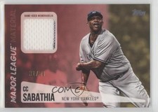 2019 Topps Major League Material Relics Series 2 Gold 31/50 CC Sabathia HOF u0u