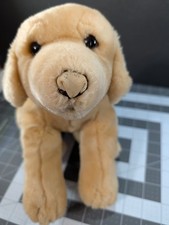 Toys R Us Animal Alley Tan Dog Plush 12 Inch Long 2000