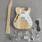 DIY 6-string TELE Electric Guitar Unfinished  Kit Ashwood Body CR part bolt on
