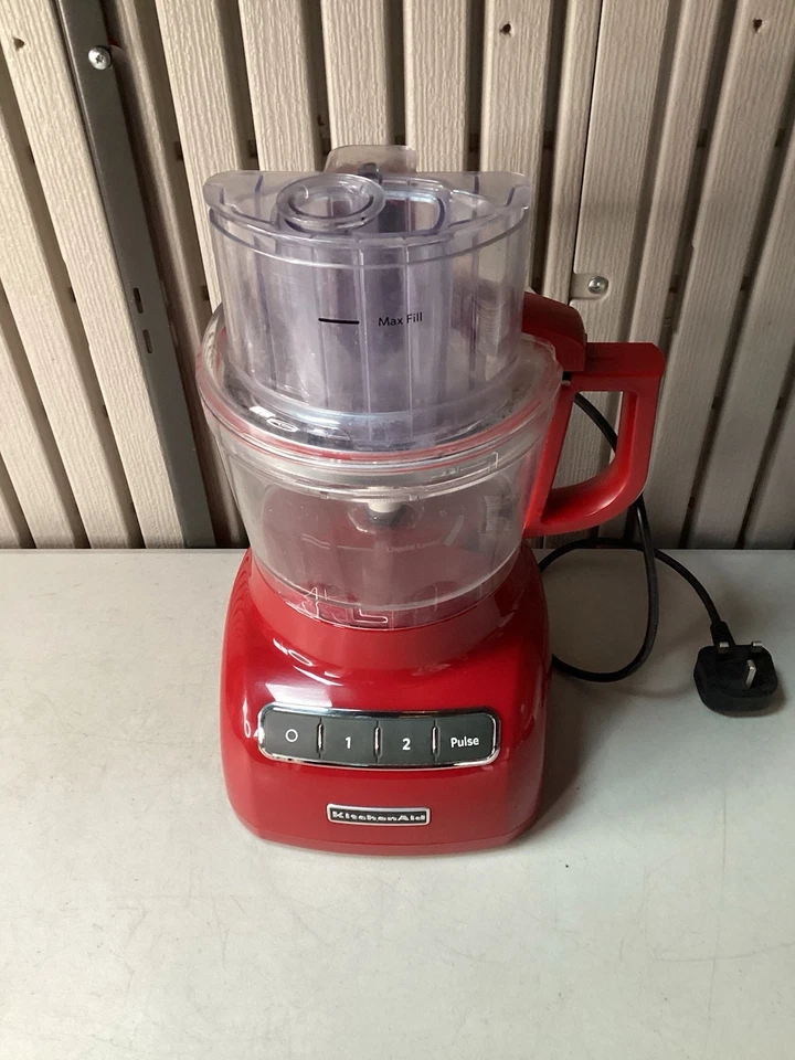KitchenAid Food Processor Empire Red 5KFP0925BER - With 1 x Disc Slicer - Used. - Image 2 of 4