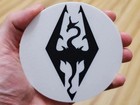 Skyrim Inspired Cup Coasters Set (3 Pack) – 100mm Plastic Drink Mug Coasters