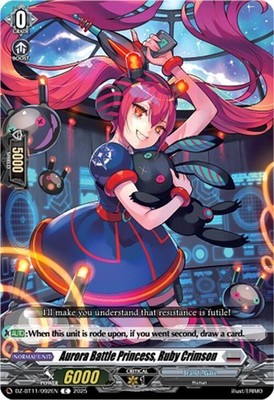AURORA BATTLE PRINCESS, RUBY CRIMSON DZ-BT11/092EN C CARDFIGHT!! VANGUARD LP