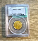 1914 $5 Indian Head Half Eagle Gold Coin PCGS MS62 Philadelphia KM#101