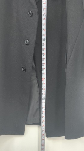 NEW Kenneth Cole New York Men's Black Long Over Coat Size 54R - Picture 7 of 16
