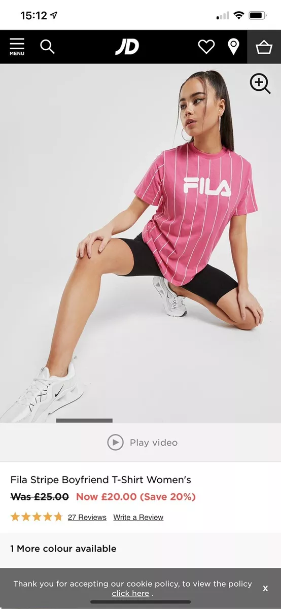 Fila boyfriend t shirt sale