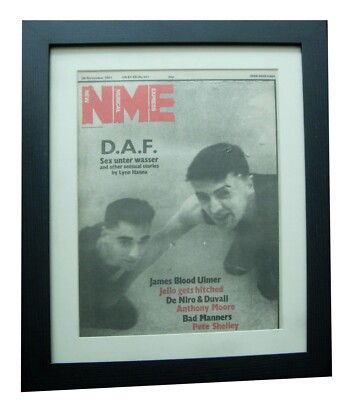D.A.F.+RARE ORIGINAL 1981 VINTAGE NME+POSTER+AD+QUALITY FRAMED+FAST WORLD SHIP
