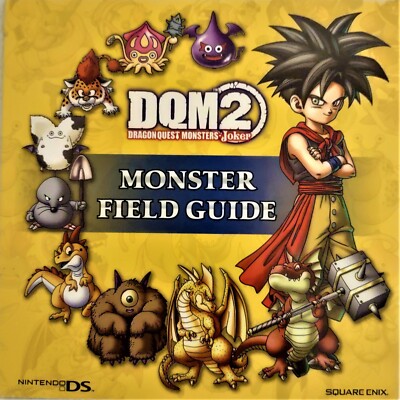 Dragon Quest Monsters Joker 2 Field Guide Rare Press Promo Square Enix DQM2 NDS