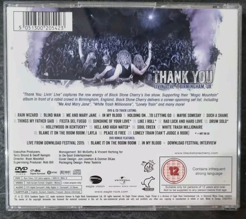 Black Stone Cherry - Thank You: Livin' Live, Birmingham, UK October 30, 2014 CD - Picture 5 of 5