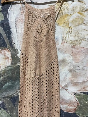 gypsy crochet midi dress Davi & Dani Multi Color Crochet Lace Midi Dress
