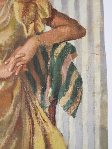 Margaret Hawkes (20.Jh.) feines Frauenportrait Ölgemälde um Mitte 20. Jh. - Bild 4 von 7