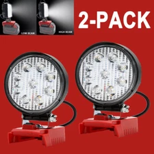 2x Wireless LED Work Light for Milwaukee Cordless Battery Handheld NEW