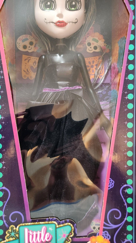 Little Bebops Catrina Day Of The Dead Dulce Doll 20" Black dress NIB - Picture 6 of 6