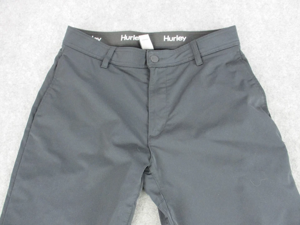 Pantalones Hurley para Hombres 34x30 Negro Jet Set Tecnología Pierna Recta Aire Libre Surf Golf ' Foto 2 de 4