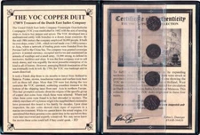 Colonial American-1st New York Penny-Dutch East Indies-4 Coin Set