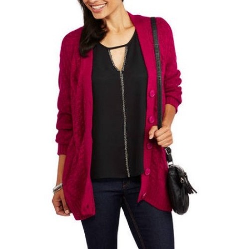 Faded Glory Women's Cranberry Boyfriend 